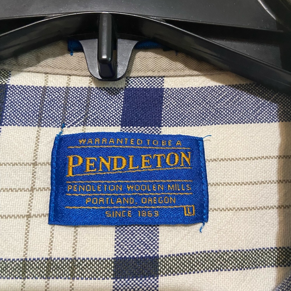 Pendleton Plaid Shirt Button Up Short Sleeve‎ 100% Cotton Men's Size Large - Picture 4 of 12